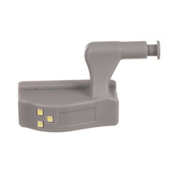 Lampa LED pentru dulap, 3 surse lumina rece, surub prindere, ABS