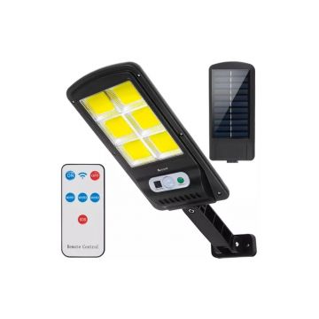 Lampa solara, senzor miscare, 120 LED-uri, lumina alb rece, 3 moduri comutare, telecomanda, IP65