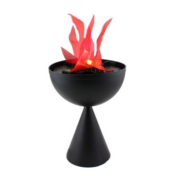 Lampa tip veioza cu proiectie halogen 20W ce imita flacara