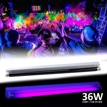 Lampa ultravioleta 36W cu suport, lumina blacklight