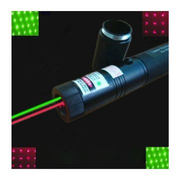 Laser bicolor profesional 100mW cu acumulator