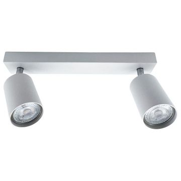 Plafoniera dubla de tavan, LED GU10, design modern, aluminiu, IP20