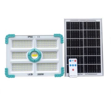 Proiector LED, 280 Led-uri, 200W, Incarcare Solara