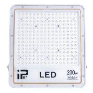 Proiector Led, IP 67, 200 W, 220 V, Corp Aluminiu, Alb, Z-tools