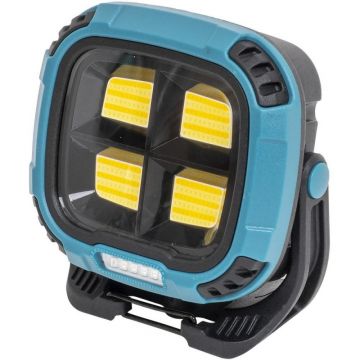 Proiector Portabil de Mana, 4 Moduri de Intensitate a Luminii, cu Baterii, Albastru