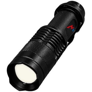 Wonder Lanterna LED Wonder T701L,  3W, 70 lm, 1AA, autonomie 4h, IP44, distanta iluminare 50m, Aluminiu, Negru