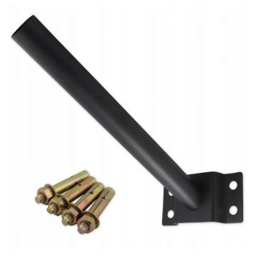 Brat de sustinere pentru lampi solare, diametru 58 mm, otel, negru