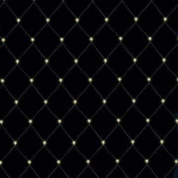 Instalatie luminoasa tip plasa, 400 LED-uri, 6x4m, lumina alb cald, Home