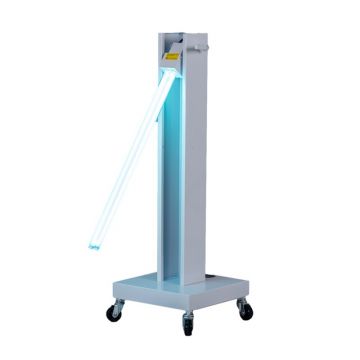 Lampa bactericida 100W, sterilizare UVC si ozon, telecomanda cu timer, 120 mp, portabila, brat mobil