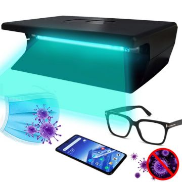 Lampa bactericida sterilizare obiecte mici, tub UVC 6W, pentru smartphone