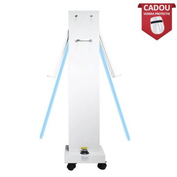 Lampa bactericida UVC 300W, portabila, temporizator, telecomanda, sterilizare 360 grade