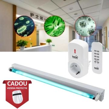 Lampa bactericida UVC 36W, tub Phillips, dezinfectare suprafata 36 mp, control telecomanda