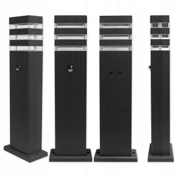 Lampa cu senzor de miscare, LED GU10, maxim 35W, inaltime 50 cm, IP44