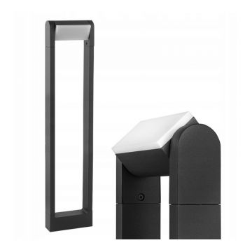 Lampa de gradina, LED 6W, inaltime 60 cm, unghi iluminare reglabil, 4000K, 480 lm, antracit