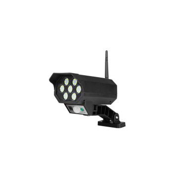 Lampa solara LED de perete, autonomie 8h, distanta detectare 4-6m, IP65, 6500K, 250lm, 5W, 100 surse, negru