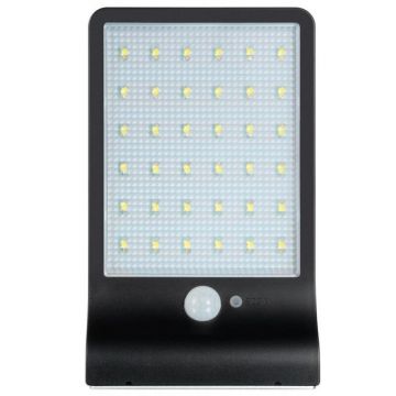 Lampa solara LED stradala, senzor miscare PIR, autonomie 6-8h, IP65, 5500-6000K, 300lm, 5W, 36 surse