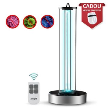Lampa UVC bactericida 38W, temporizator touch, telecomanda, 38 mp