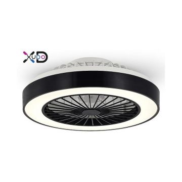 Plafoniera LED cu ventilator, 36W+15W 3CCT, 3000K-6000K, 5040 lm, reglare intensitate lumina si ventilatie, IP20