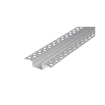 Profil pentru banda LED, montaj incastrat, lungime 2 metri, aluminiu anodizat