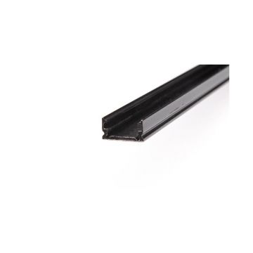 Profil pentru benzi LED, slim, aluminiu anodizat, 2 metri, negru