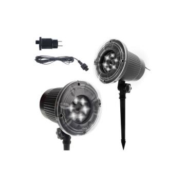 Proiector LED Craciun, model fulgi de nea, 4W, interior si exterior, IP44
