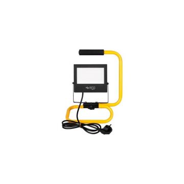 Proiector LED cu halogen, 50W, maner transport, 80lm/W, 4500K, aluminiu, 22 x 20.5 x 32.5 cm, pentru exterior