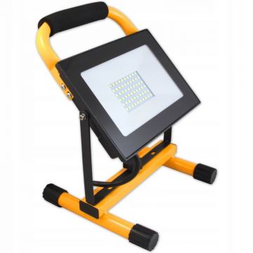 Proiector LED SMD 50W, cu stativ, unghi 120 grade, 5500K, cablu 3 m, IP65 pentru exterior