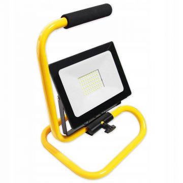 Proiector LED SMD portabil, 30W, 5500K, unghi 120 grade, IP65, cablu 2 m, exterior