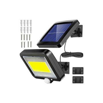 Reflector solar 100 LED-uri, senzor de miscare raza 5 m, IP65