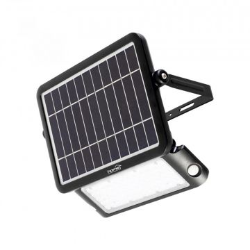 Reflector solar LED SMD 10W 1000lm, 2 moduri iluminare, senzor miscare PIR 8 m