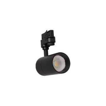 Spot LED COB, putere 20W, pentru montare pe sina trifazata, diametru 76 mm