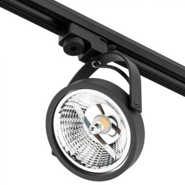 Spot pe sina, sursa GU10, unghi rotatie 320 grade, IP20, 13 x 2.8 x 20.5 cm