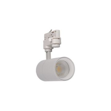 Spot pentru interior, sina 3 faze, LED COB 20W, unghi fascicul 36 grade