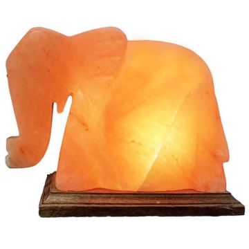 Veioza sare, in forma de elefant, alimentare retea