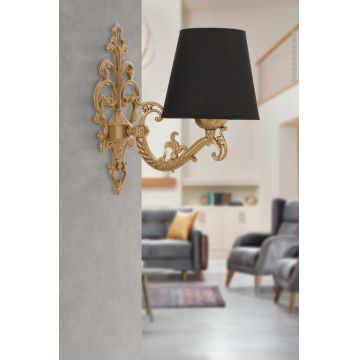 Aplica de perete, Opviq, 390FLH2329, Negru