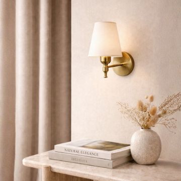 Aplica de perete, Opviq, 780SGN2719, Auriu / Ecru