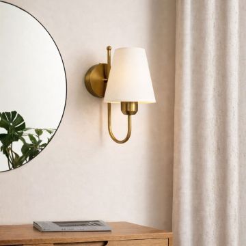 Aplica de perete, Opviq, 780SGN2721, Auriu / Ecru