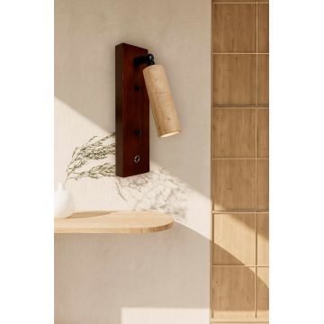 Aplica de perete, Opviq, 823OLY1138, Bej / Nuc