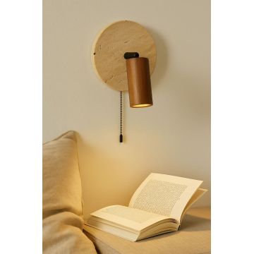 Aplica de perete, Opviq, 823OLY1140, Bej / Stejar