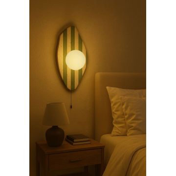 Aplica de perete, Opviq, 823OLY1145, Bej/Alb/Verde