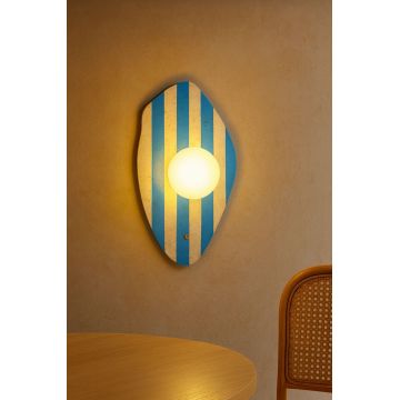Aplica de perete, Opviq, 823OLY1147, Bej / Alb / Albastru