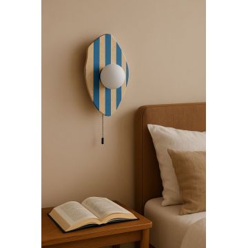 Aplica de perete, Opviq, 823OLY1148, Bej / Alb / Albastru