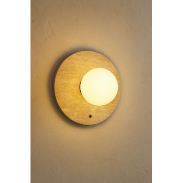 Aplica de perete, Opviq, 823OLY1154, Bej/Alb