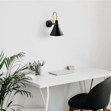 Aplica de perete, Opviq, 892OPV2401, Negru