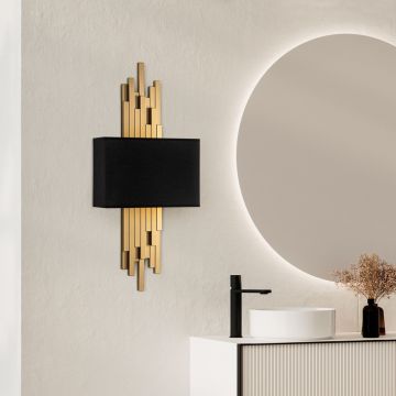 Aplica de perete, Opviq, 892OPV2413, Aur/Negru