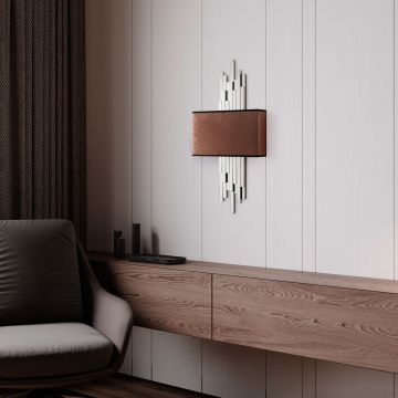 Aplica de perete, Opviq, 892OPV2416, Alb/Maro