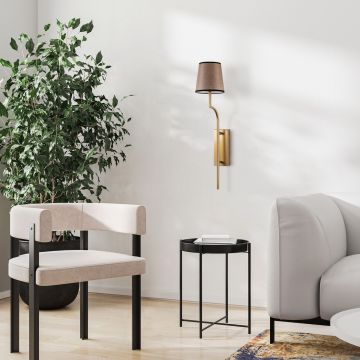 Aplica de perete, Opviq, 892OPV2448, Auriu / Maro deschis