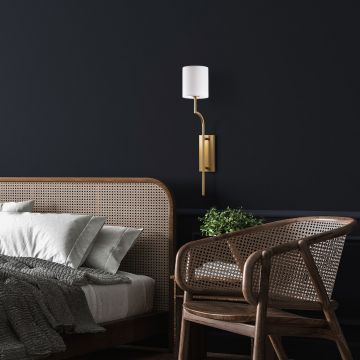 Aplica de perete, Opviq, 892OPV2450, Aur/Alb