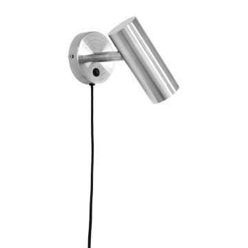 AplicÄde perete argintie din oÈel cu alimentare la prizÄParis âHouse Nordic