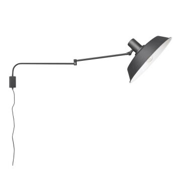 AplicÄde perete negru-mat cu structurÄflexibilÄcu alimentare la prizÄÃ¸ 35,5 cm Bolder âu0080Trio